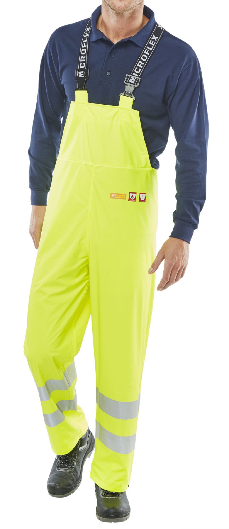 Beeswift Fire Retardant Anti-Static Bib Saturn Yellow M