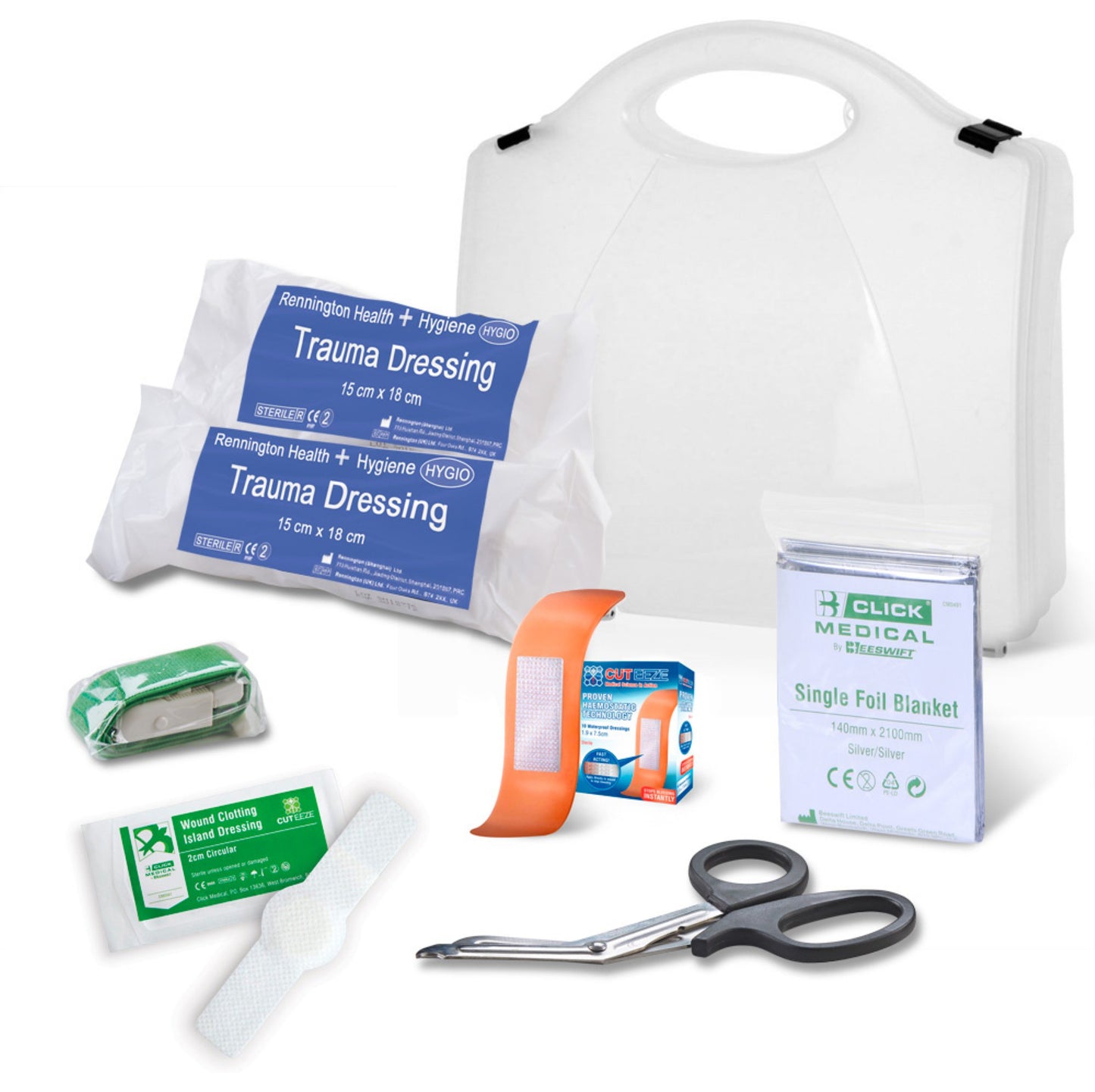 Click Medical Bs8599-1:2019 Critical Injury Pack Low Risk In Box