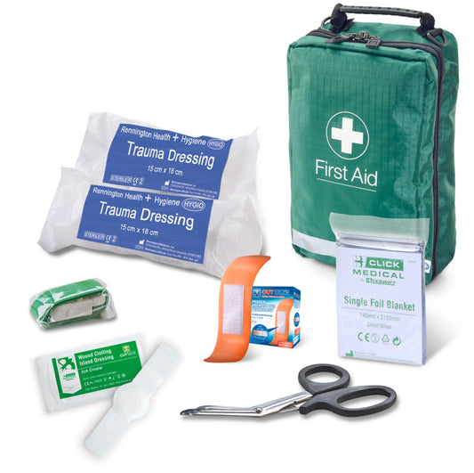 Click Medical Bs8599-1:2019 Critical Injury Pack Low Risk In Bag