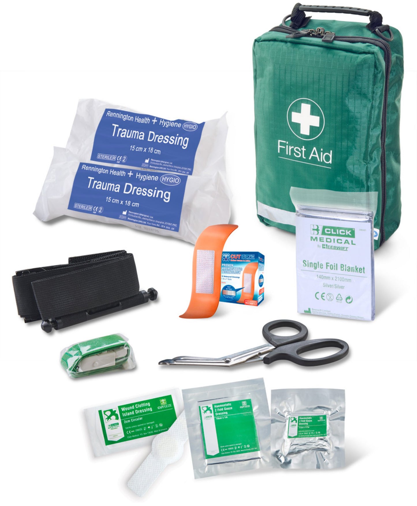 Click Medical Bs8599-1:2019 Critical Injury Pack High Risk In Bag