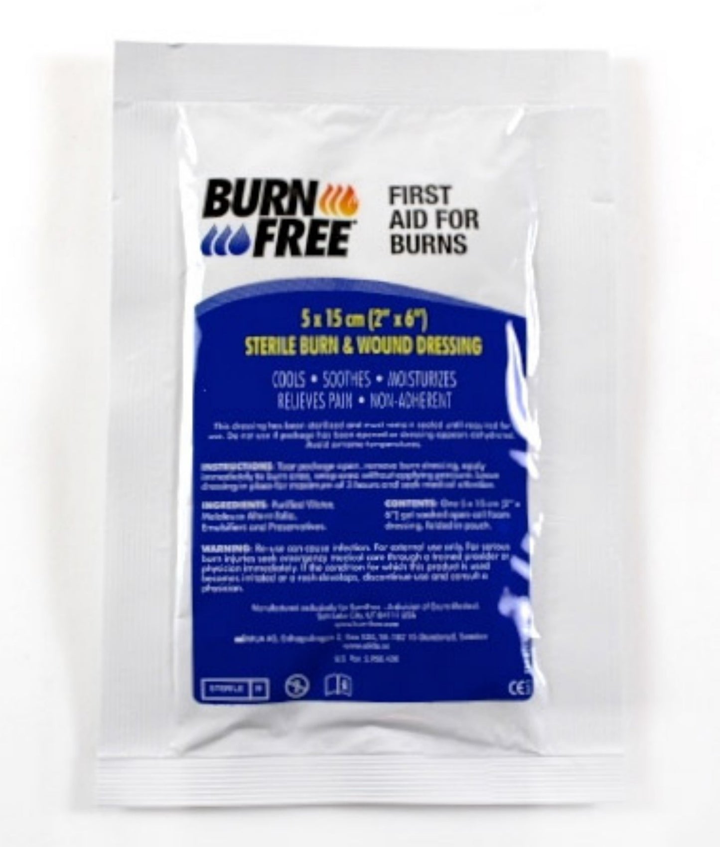 BurnFree Burn Free Burns Dressing 5 X 15cm