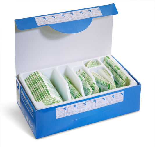 Click Medical Blue Detectable Plasters 120 Assorted  (Box of 120)