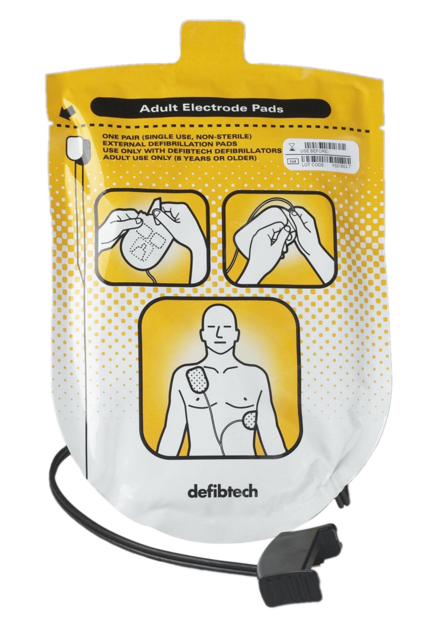 Lifeline Adult Defibrillator Pad Set