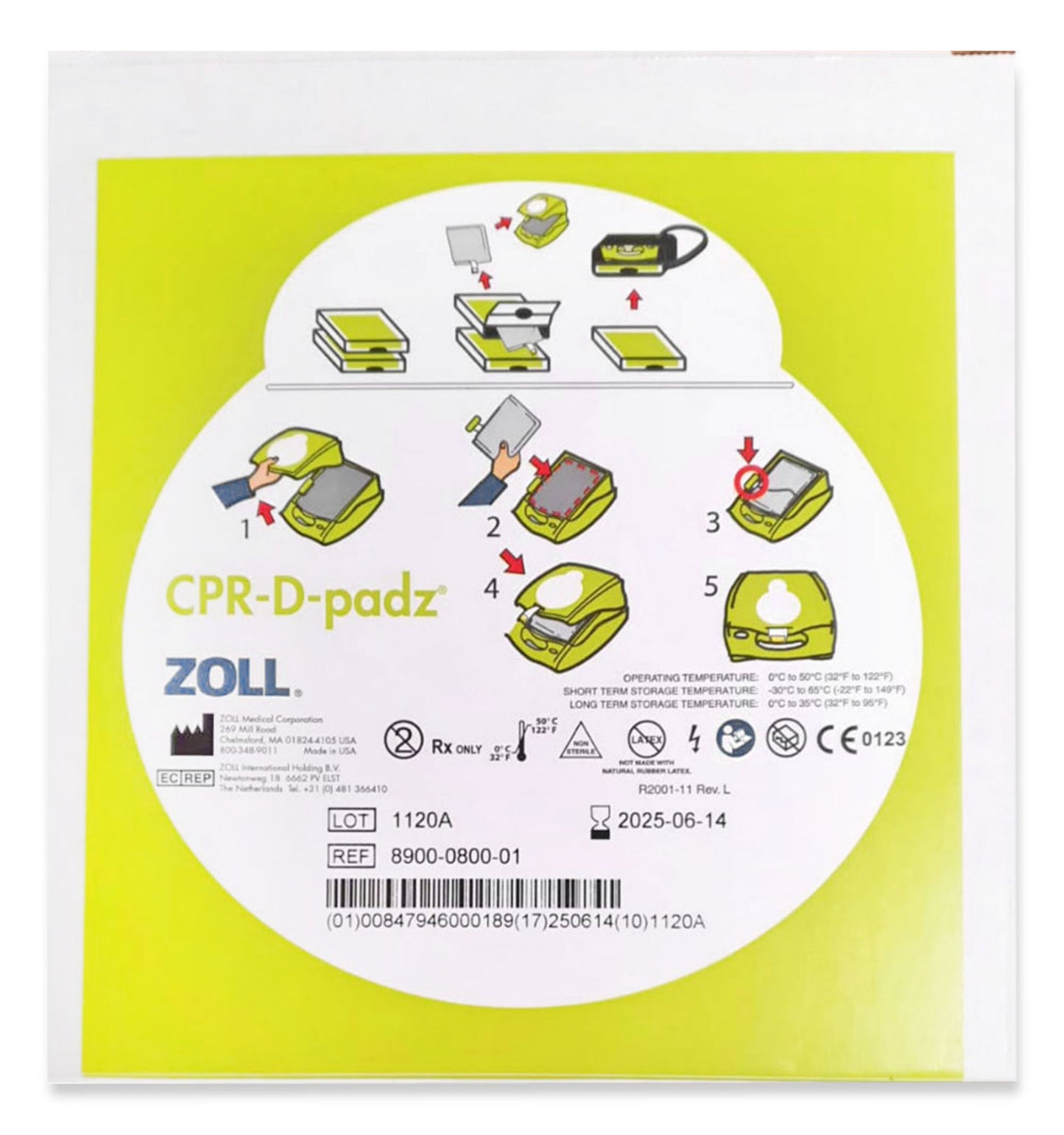 Zoll Cpr-D Padz (900-0800-01 ) (Pair)