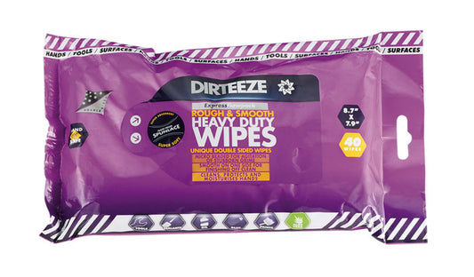 Dirteeze Rough And Smooth Wipes (Pack Of 40)