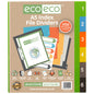 Eco Eco A5 50% Recycled Wide Index File Dividers - 1 Set of 6