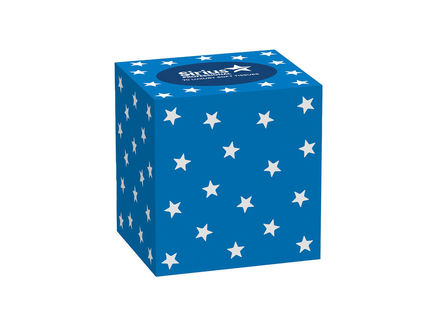 Sirius  2 Ply White Cubed Facial Tissues - 24x70 Sheets