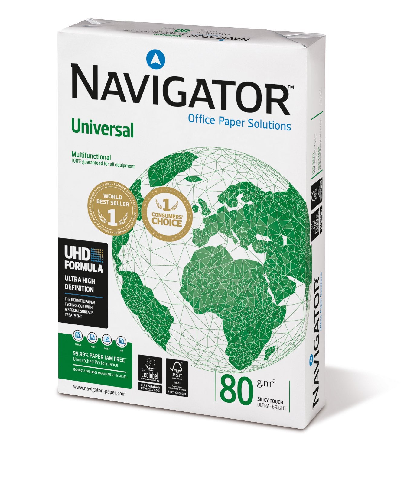 Navigator Universal A4 Paper 80gsm White (2500 Pack) NAVA480