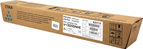 Ricoh SPC820 Cyan Toner Cartridge  820119 821061