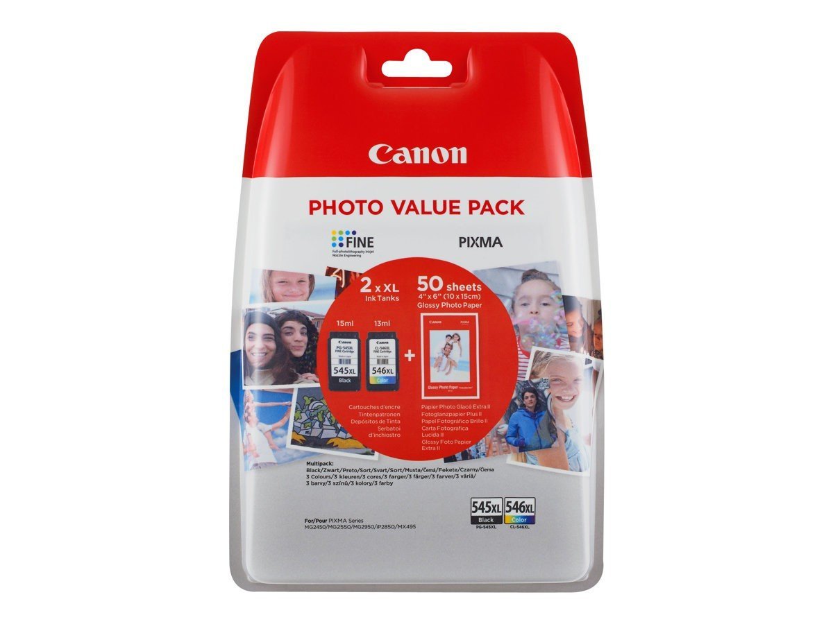 Canon 8286B006 PG-545CL546 Printhead Cartridge Multi Pack