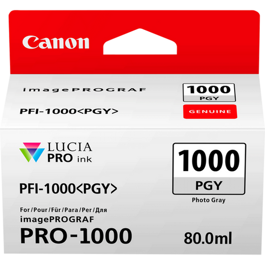 Canon 0553C001 PFI-1000PGY Photo Grey Ink Tank