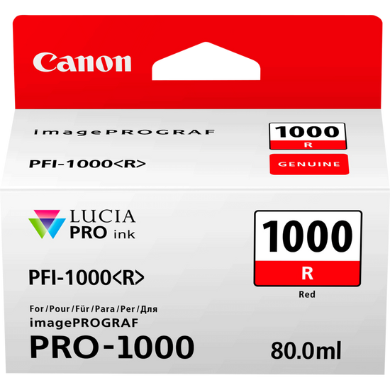 Canon 0554C001 PFI-1000R Red Ink Tank