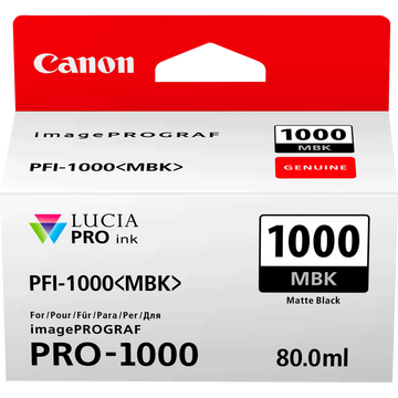 Canon 0545C001 PFI-1000MBK Matte Black Ink Tank