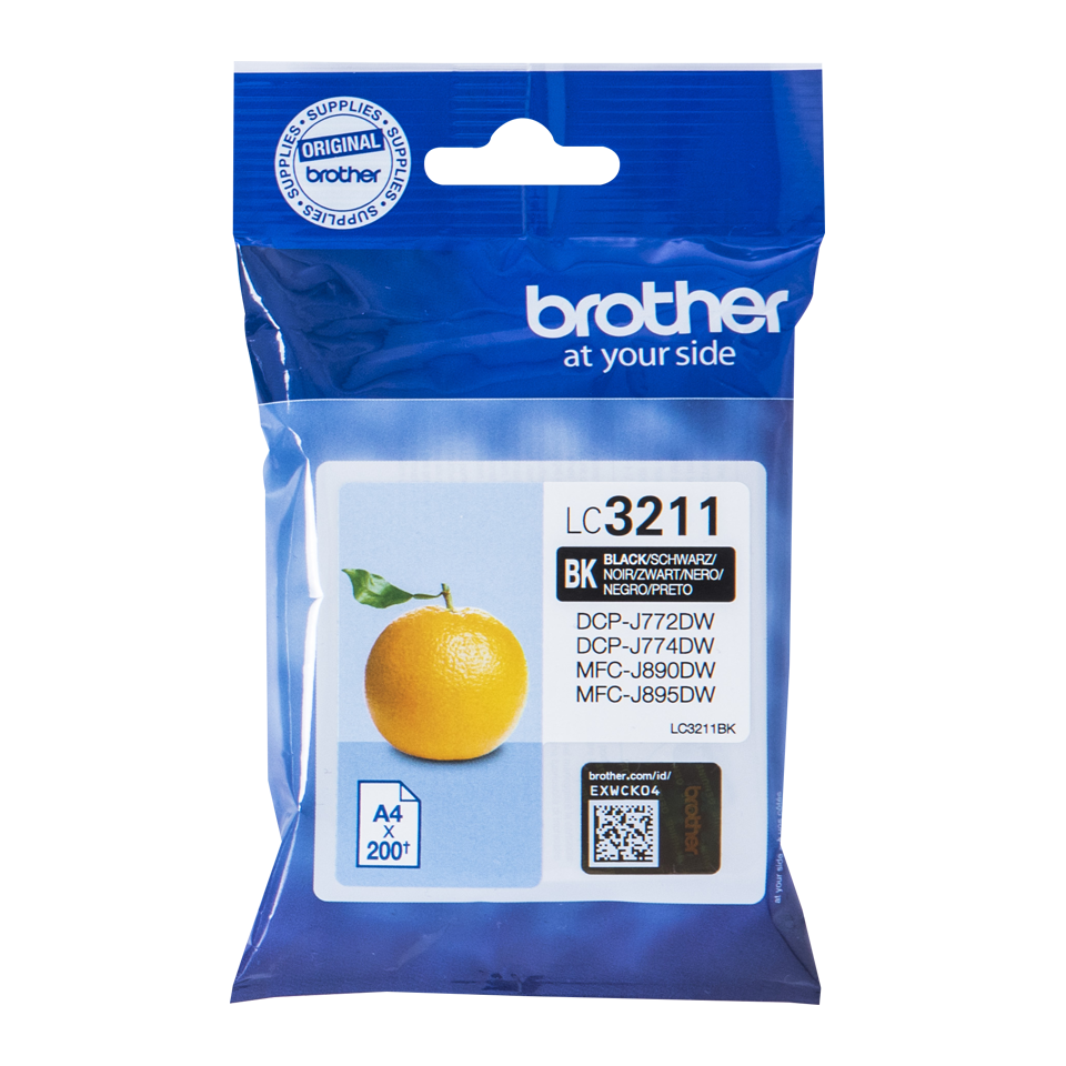 Brother LC3211BK Ink Cartridge Black 200 Pages