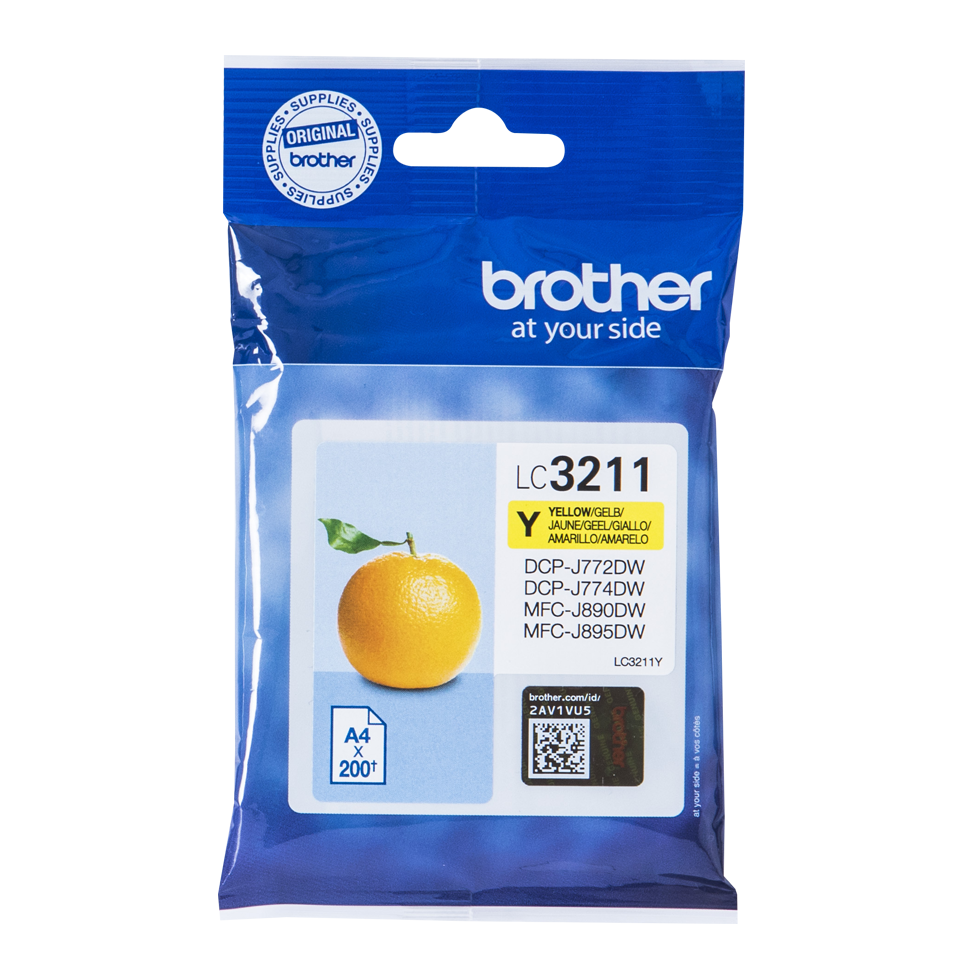 Brother LC3211Y Ink Cartridge Yellow 200 Pages