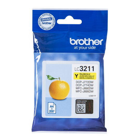 Brother LC3211Y Ink Cartridge Yellow 200 Pages