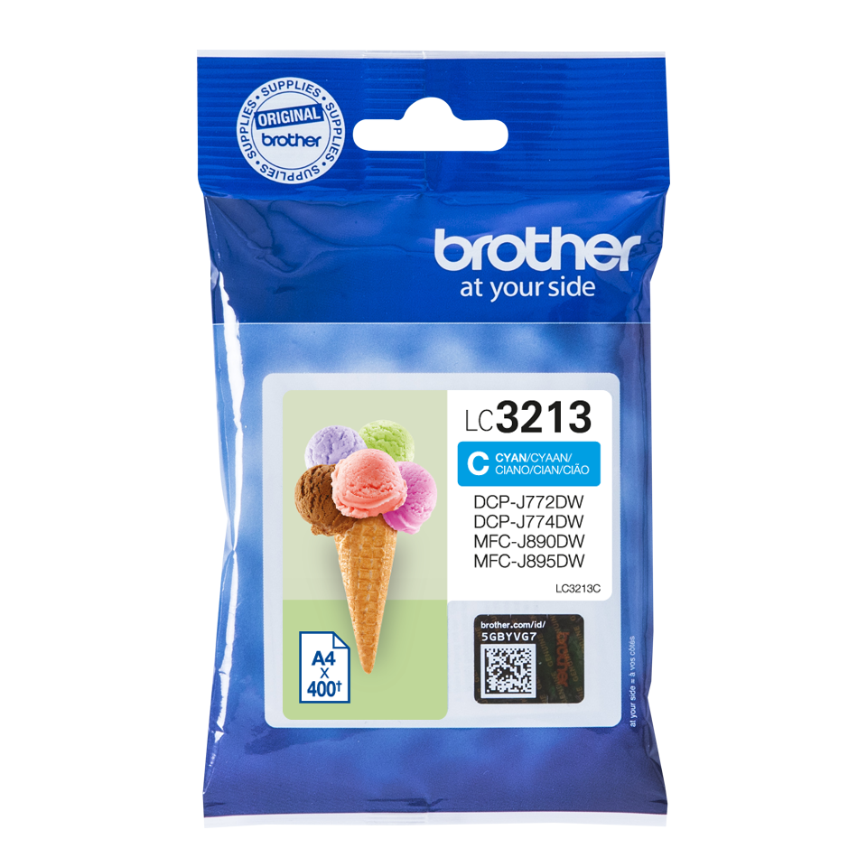 Brother LC3213C Ink Cartridge Cyan 400 Pages