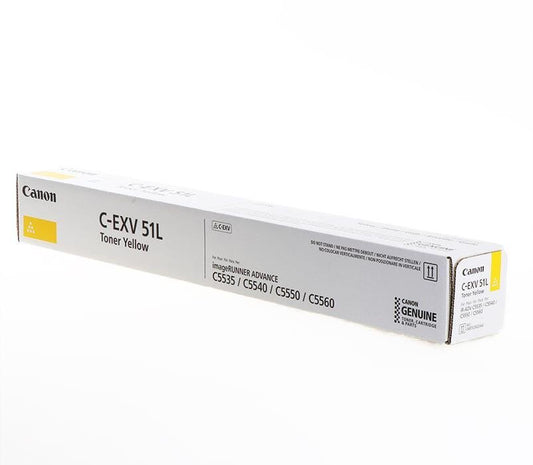 Canon 0487C002AA IRADV C55XX 26K Yellow Toner CEXV51L