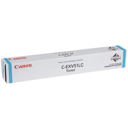 Canon 0485C002AA IRADV C55XX 26K Cyan Toner CEXV51L