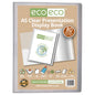 A5 50% Recycled Clear 80 Pocket Presentation Display Book