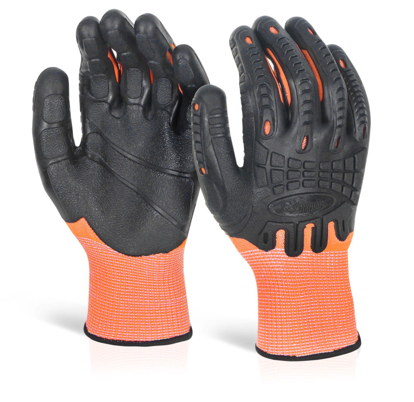 Beeswift Cut Resistant Fully Coated Impact Glove Orange 2XL (Pair)