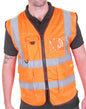 Beeswift Executive Mesh Waistcoat Orange S