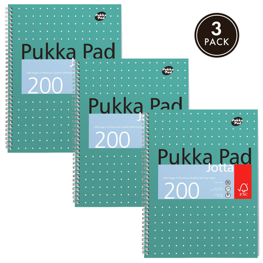 Pukka Pads A4 Lined Metallic Jotta Notepad