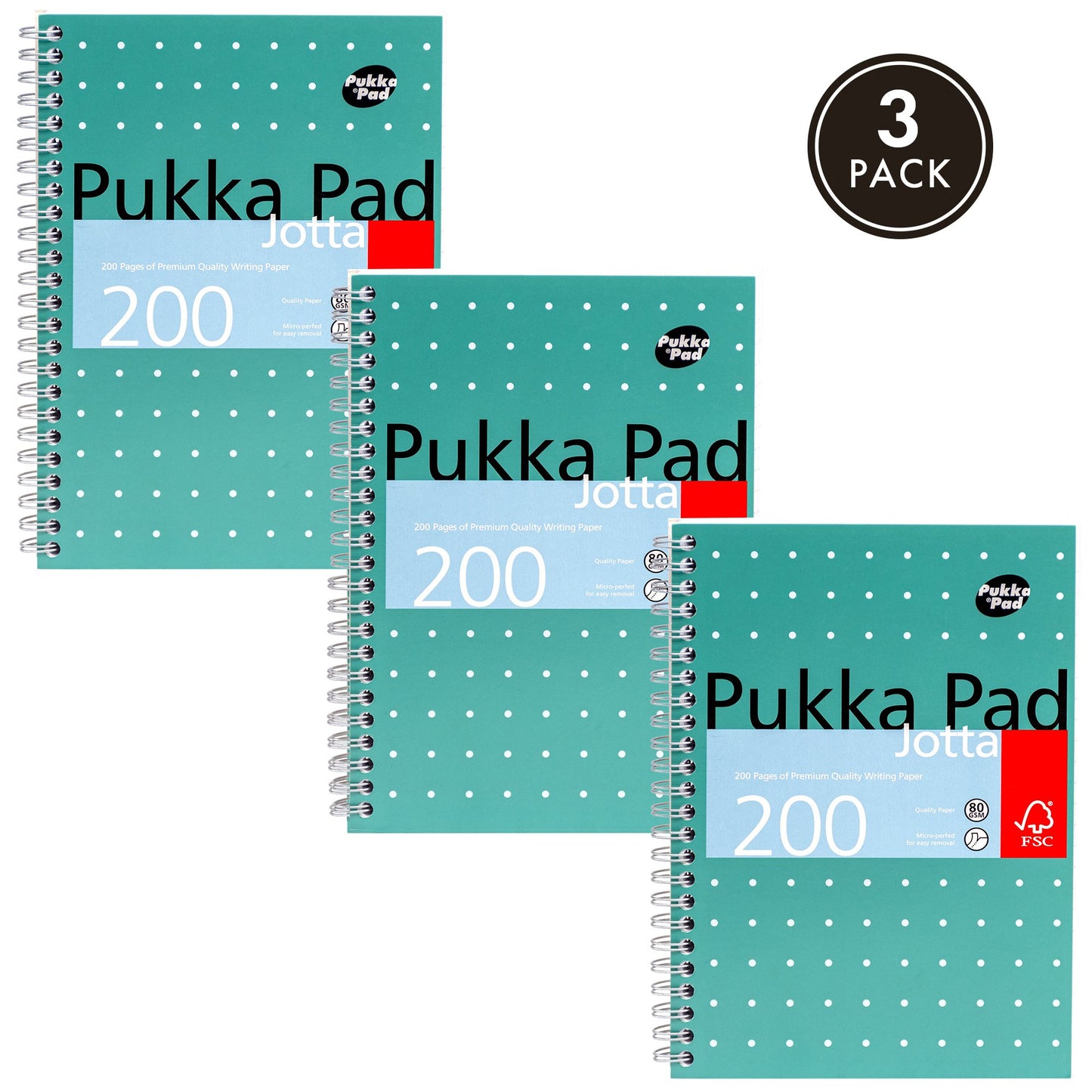 Pukka Pads A5 Lined Metallic Jotta Notepad