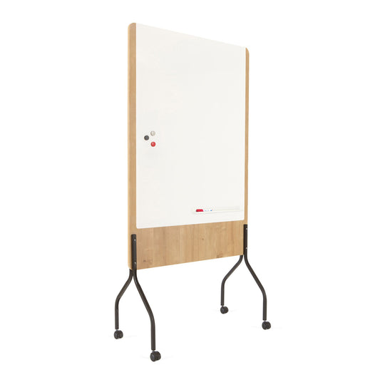 ROCADA NATURAL Mobile Whiteboard Double Sided - Oak