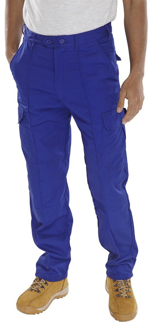 Beeswift Drivers Trousers Royal Blue 48