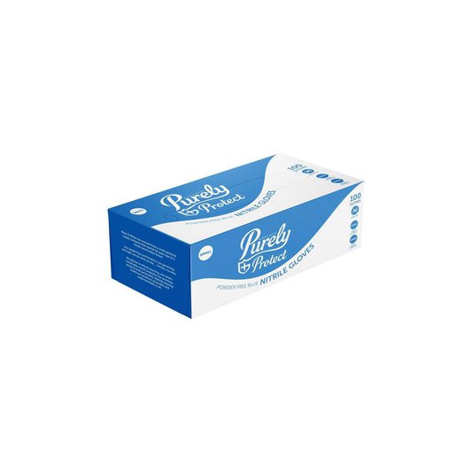 Purely Protect Nitrile Gloves Blue Small