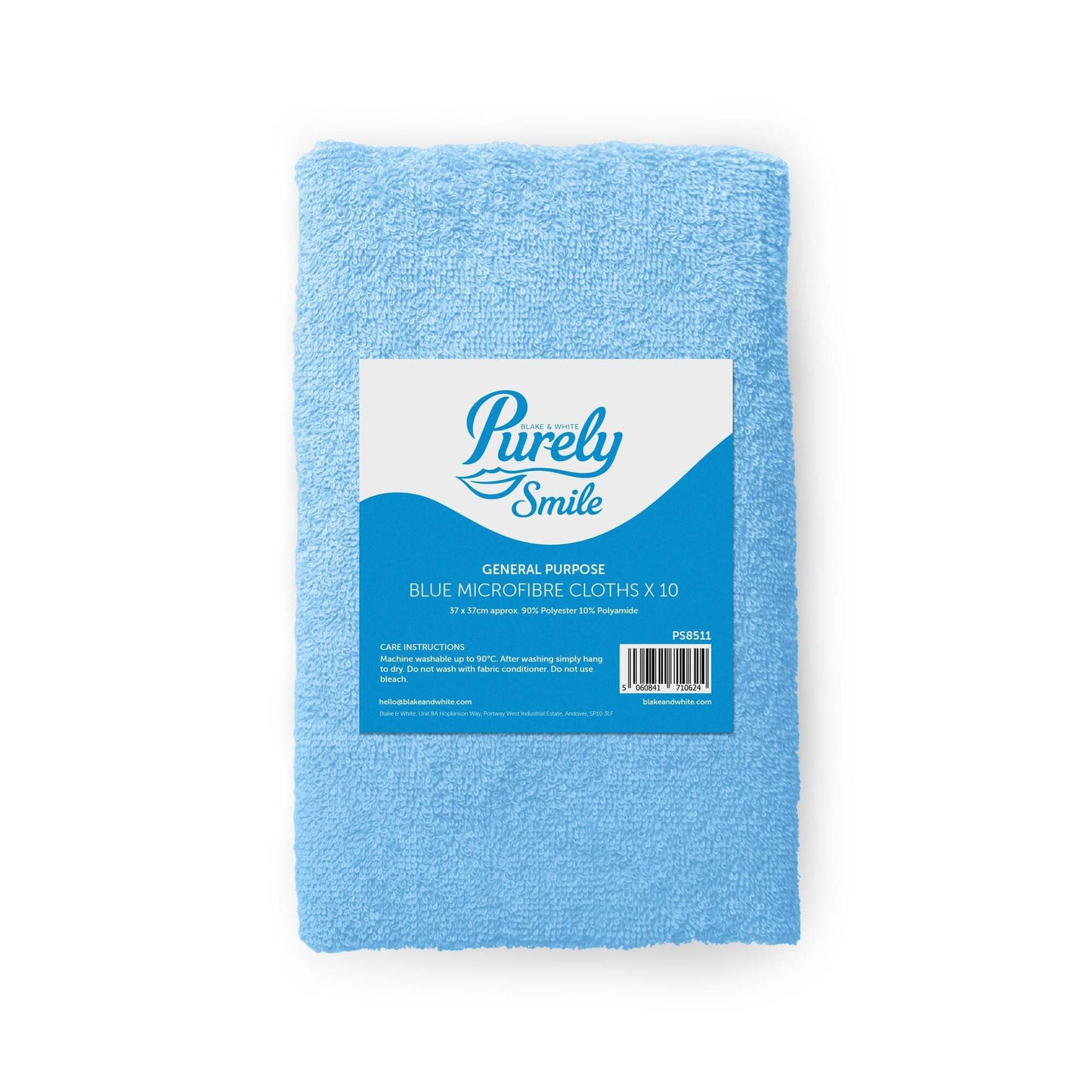 Purely Smile Microfibre Cloths Blue Pack