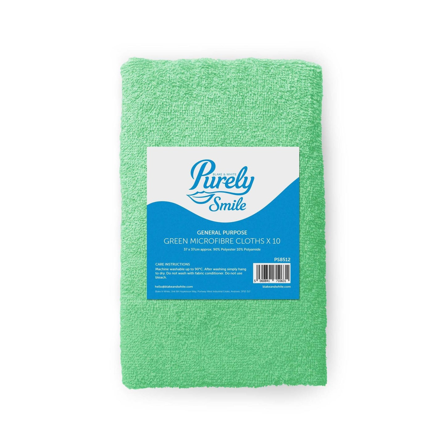 Purely Smile Microfibre Cloths Green Pac