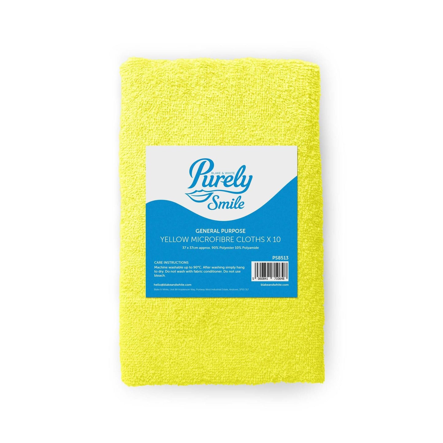 Purely Smile Microfibre Cloths Yellow Pa