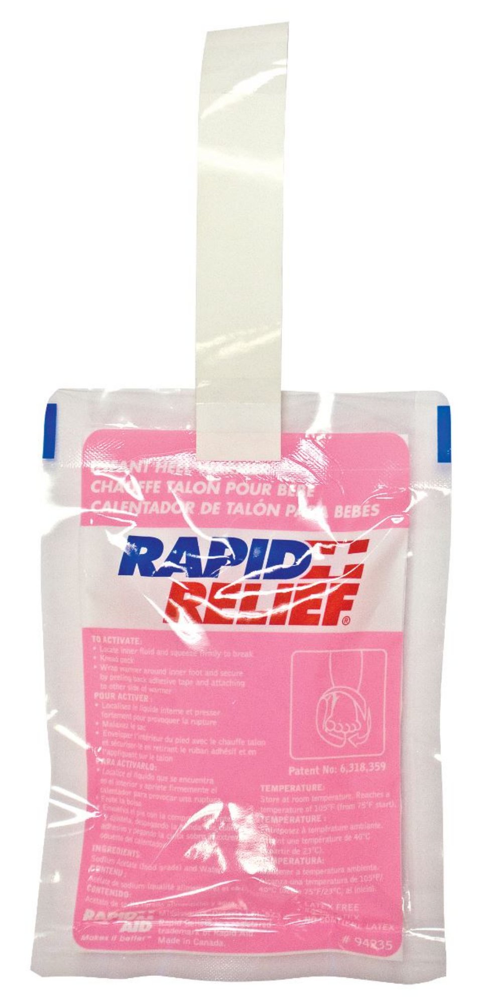 Rapid Aid Infant Heel Warmer 3.75”X 5.5”