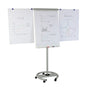 ROCADA VISUALLINE Mobile Magnetic Flipchart (Height Adjustable with Castors) - Grey