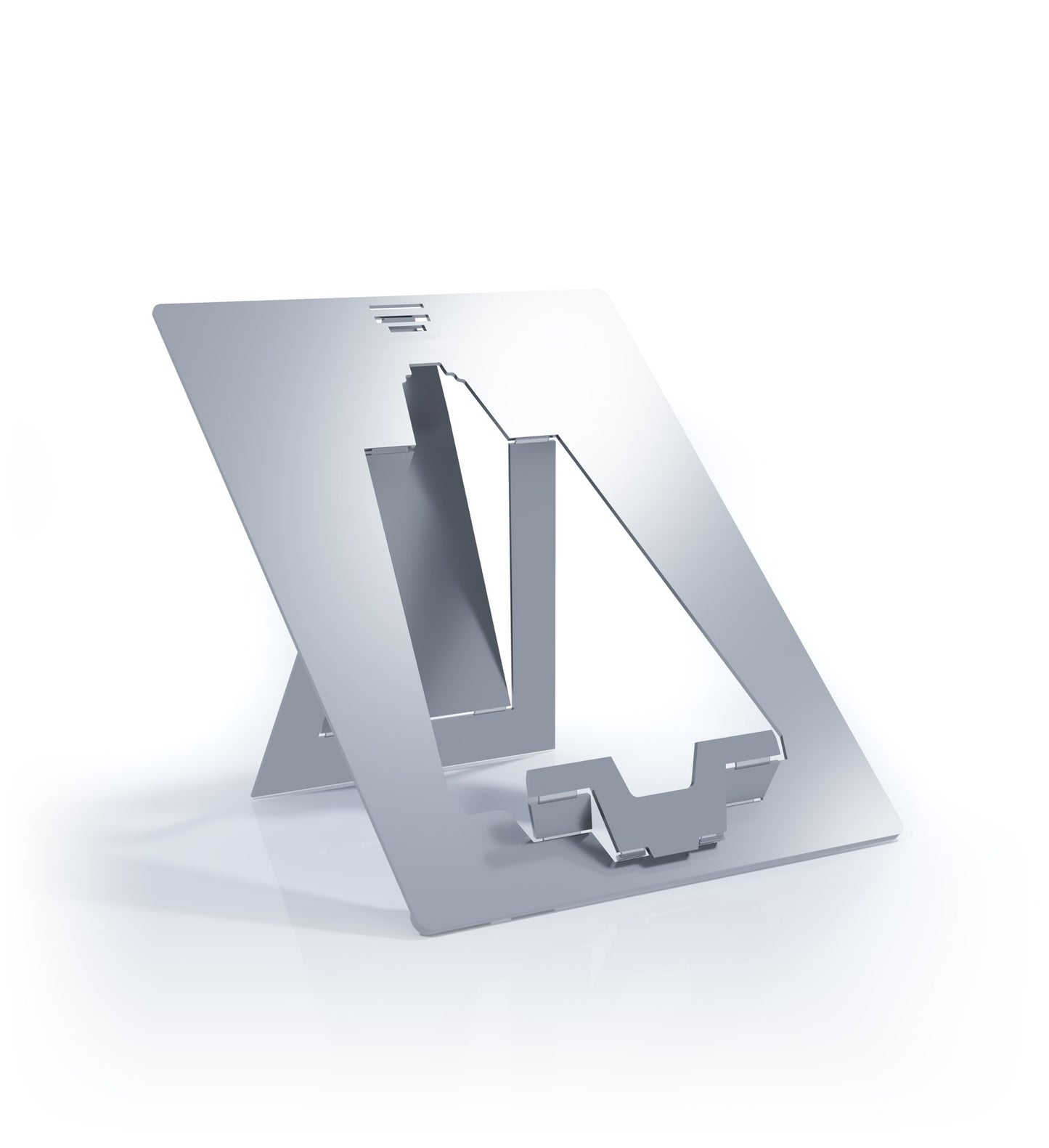 Ergo Know-Me - Ergonomic Portable Ultra-light Laptop Stand - Natural Aluminium