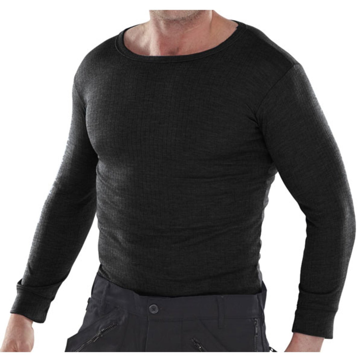 Thermal Vest Long Sleeve Black XXXL