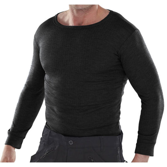 Thermal Vest Long Sleeve Black S