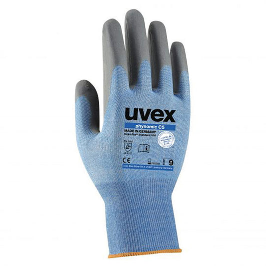 Uvex Phynomic C5 Glove Blue 09 (Pack of 10)