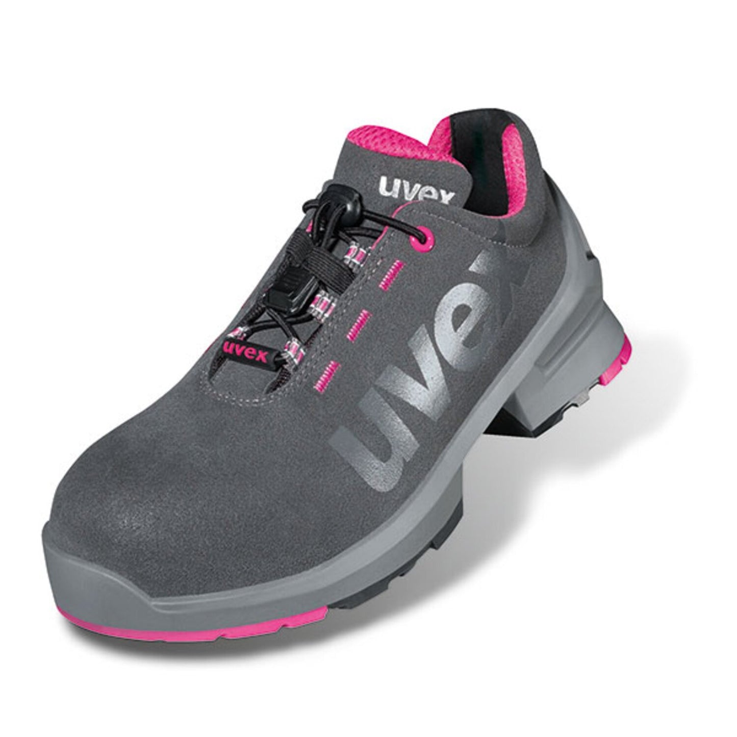 Uvex 1 Ladies Safety Trainer Grey/Pink Size 08