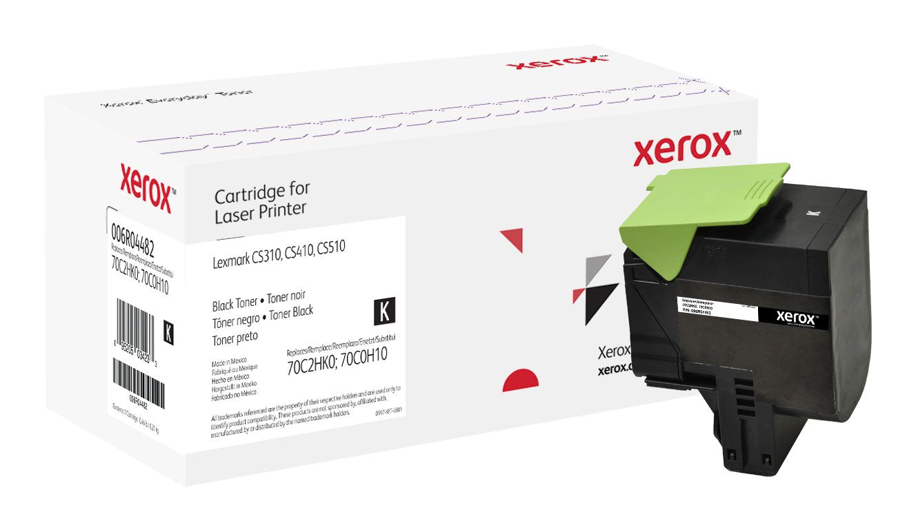 Xerox Everyday Toner For Lexmark 70C2HK0 70C0H10 High Capacity Black Laser Toner - 006R04482