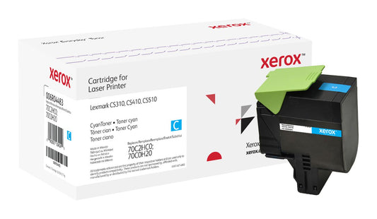 Xerox Everyday Toner For Lexmark 70C2HC0 70C0H20 High Capacity Cyan Laser Toner - 006R04483