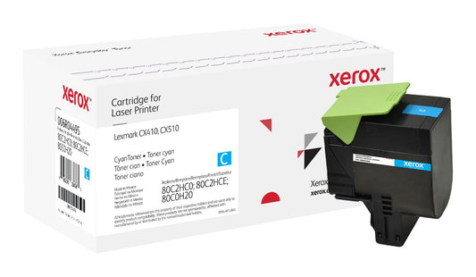 Xerox Everyday Toner For Lexmark 80C2HC0 80C2HCE 80C0H20 High Capacity Cyan Laser Toner - 006R04495