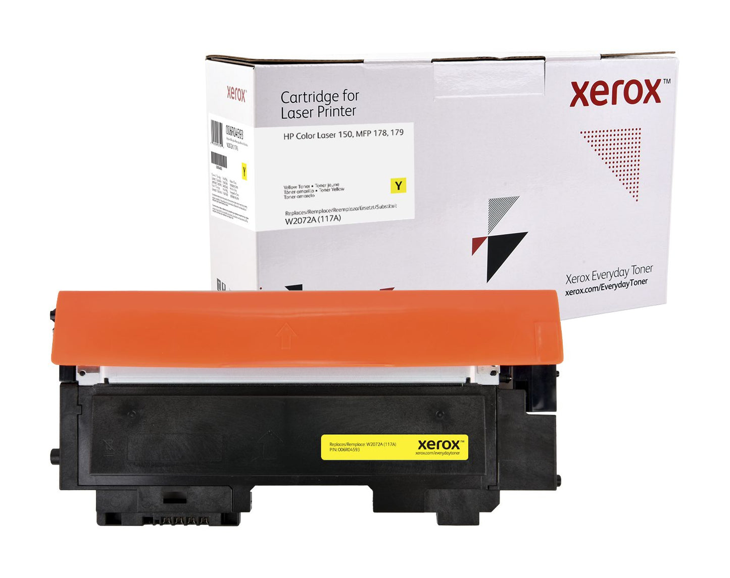 XET A4 Xerox Everyday Toner For HP W2072A 117A Yellow Laser Toner 006R04593