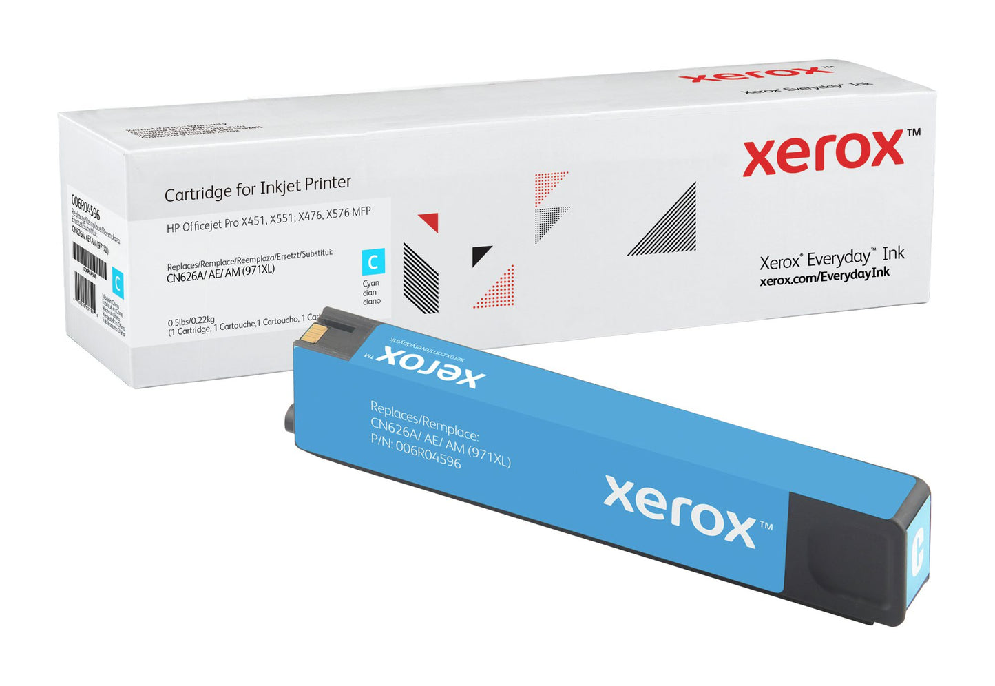 Xerox Everyday Ink For HP CN626AE 971XL Cyan Ink Cartridge - 006R04596