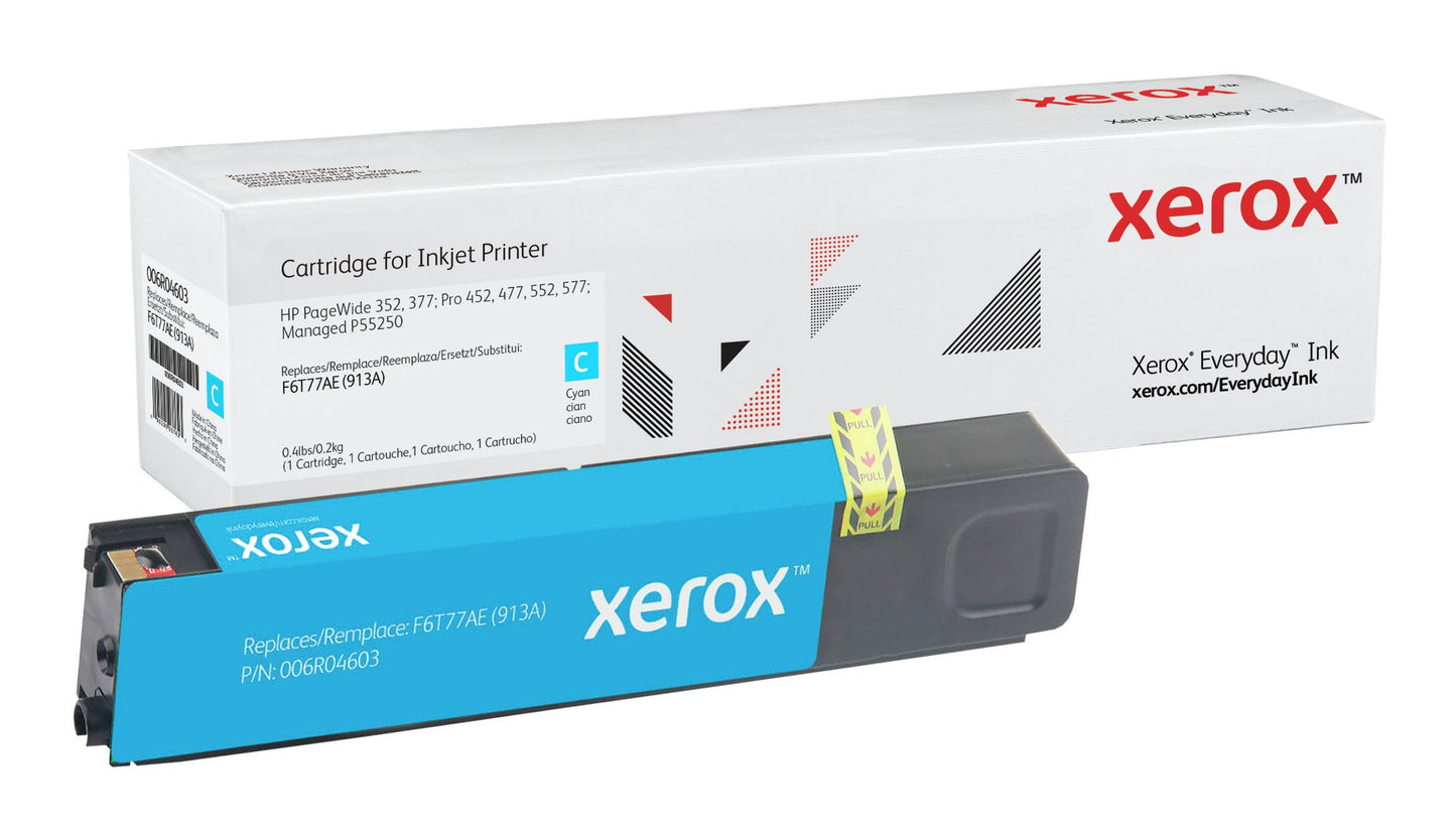 Xerox Everyday Ink For HP F6T77AE 913A Cyan Ink Cartridge - 006R04603