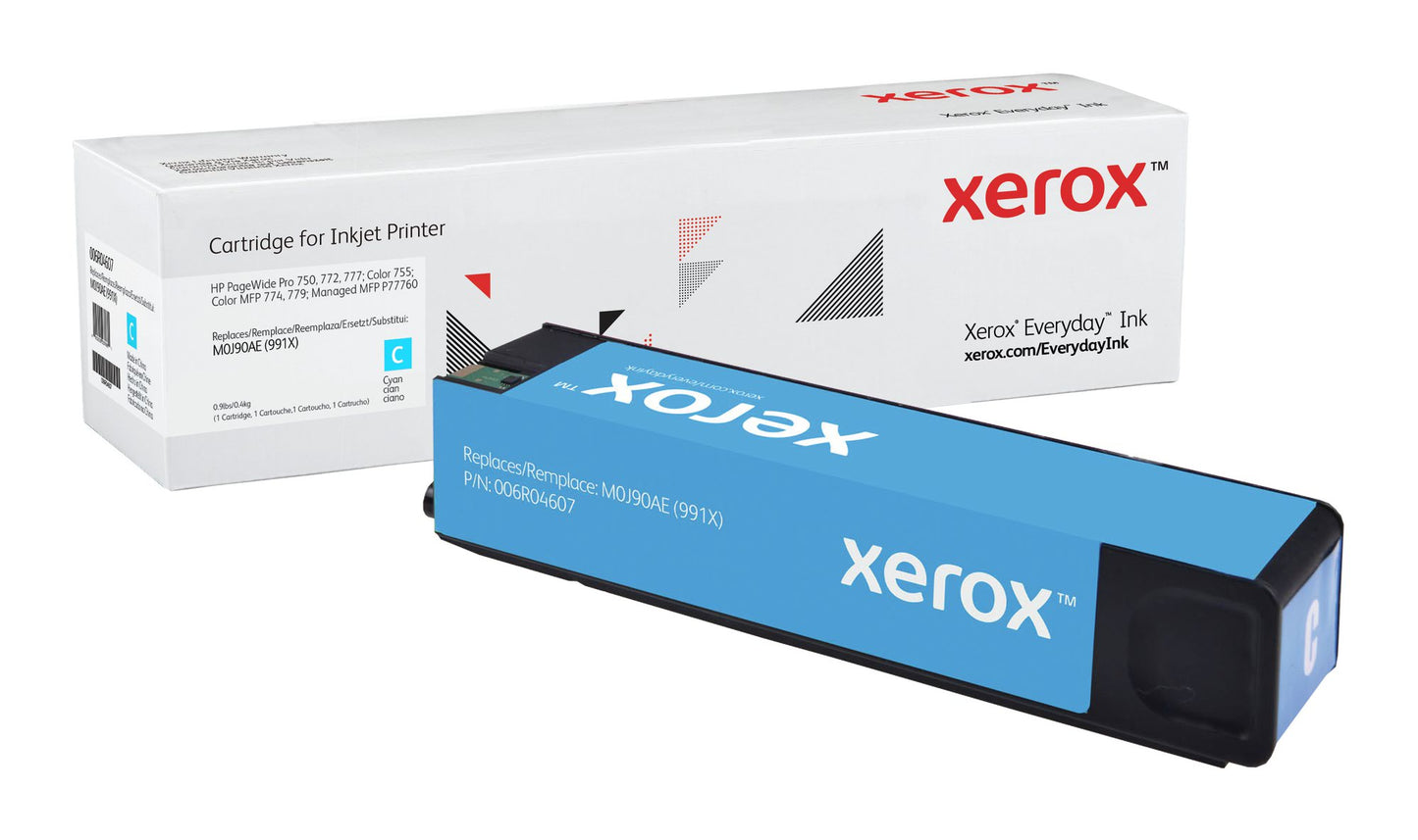 Xerox Everyday Ink For HP M0J90AE 991X Cyan Ink Cartridge - 006R04607