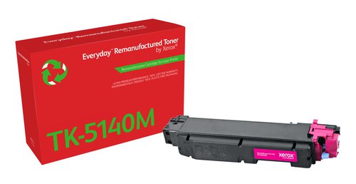 XET Remanufactured Xerox Everyday For Kyocera TK5140M Magenta Laser Toner 006R04802